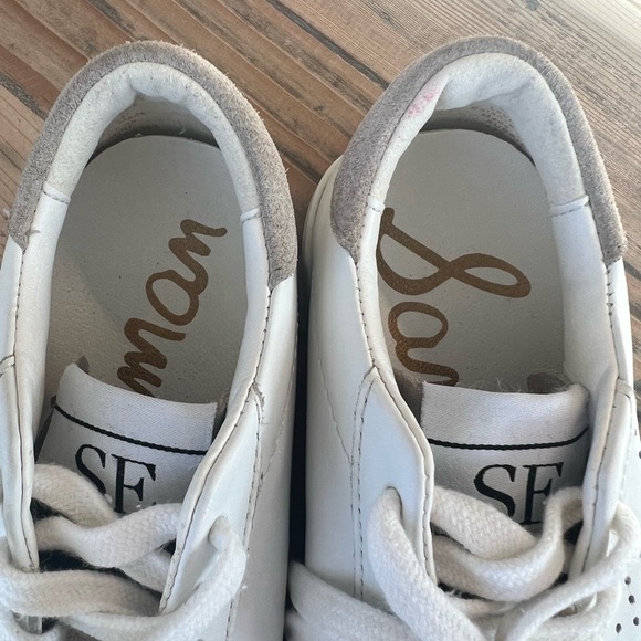 Sam Edelman Girls Aubrie Mini Sneakers, White, Little Kids 12 M Youth - Picture 9 of 13